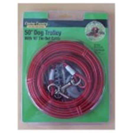 Westminster Pet Westminster Pet Products 223858 50 ft. Pet Expert Heavy Weight Dog Trolley Tie-Out Cable 223858